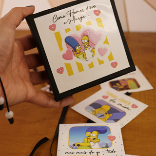 Mini Box Homer - Cartões com Frases Icônicas para Marge - Presente dia dos namorados em Oferta na Shopee