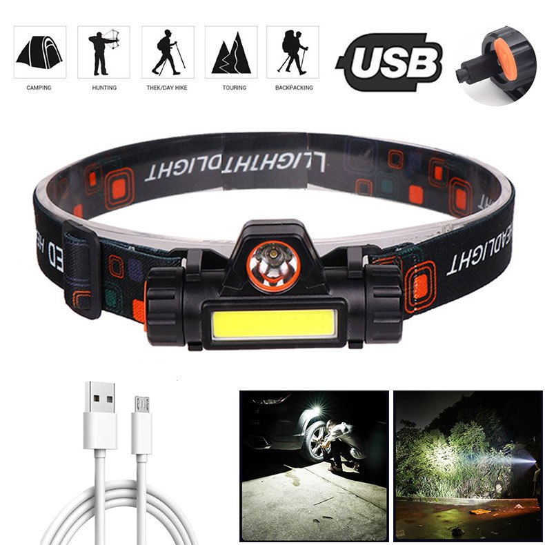 Lanterna De Cabeça Recarregável Led Potente Profissional, Aventura, Bicicleta, Camping, Caminhada, Corrida, Montanhismo, Pesca