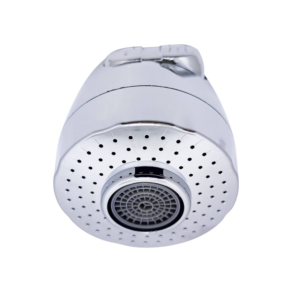 Arejador Bico para Torneira Gourmet 3/4" Duplo Jato Chuveirinho Botão Cromado ABS