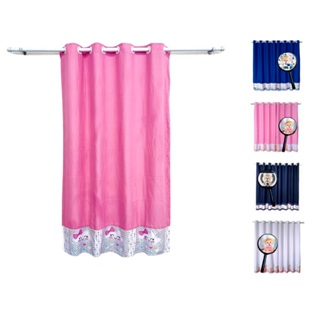 Cortina infantil folha aba unica 1,30 x 1,70 janela ou painel de mesversário em Oferta na Shopee