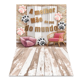 Fundo Fotográfico Dia Das Mães Pet Shop Tecido PN-01079 em Oferta na Shopee