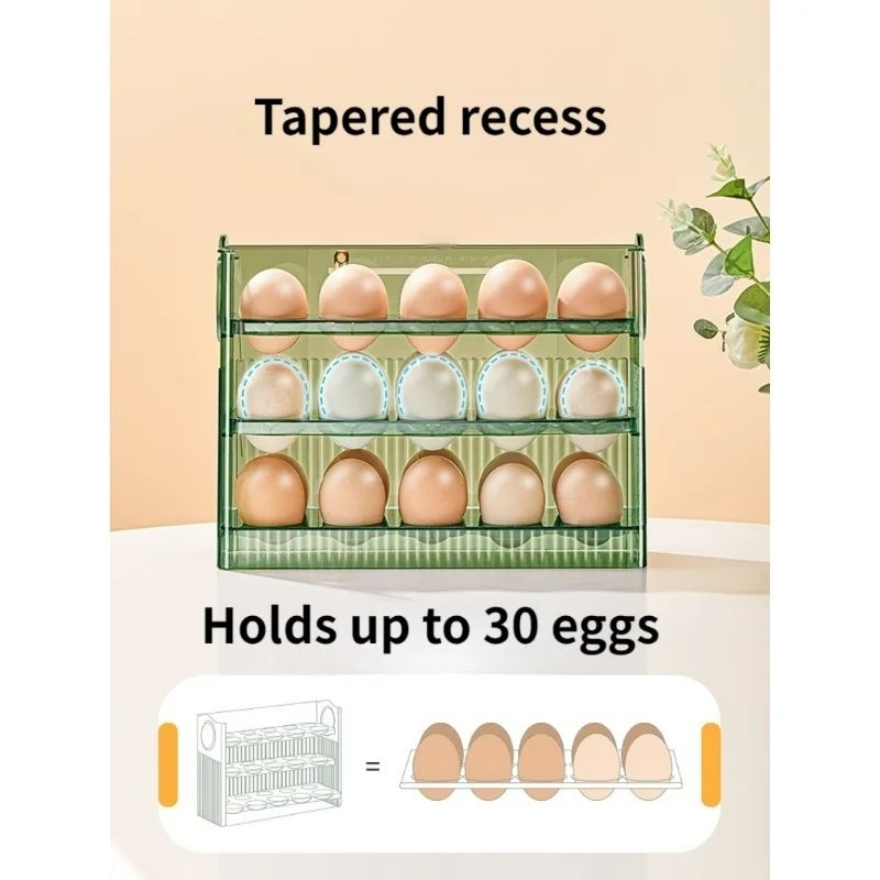 Porta Ovos Organizador 3 Andares com alça M15413