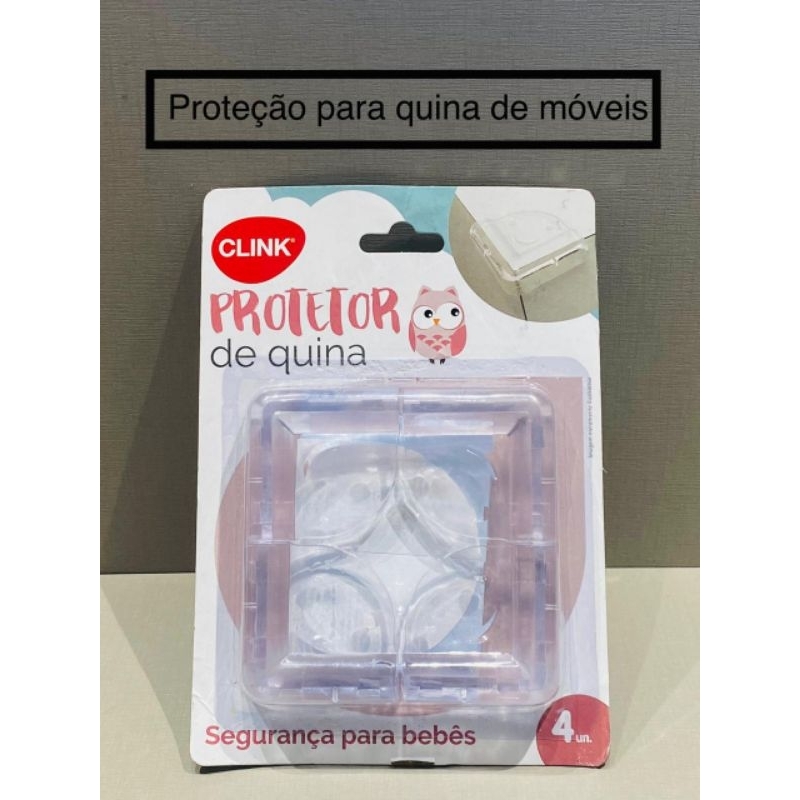 Protetor em Silicone para Quina de Móveis Kit com 4 Protetores