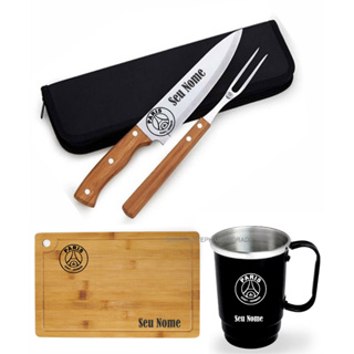 Kit estojo garfo faca ,Caneca 350 ml e tabua Personalizado em Oferta na Shopee