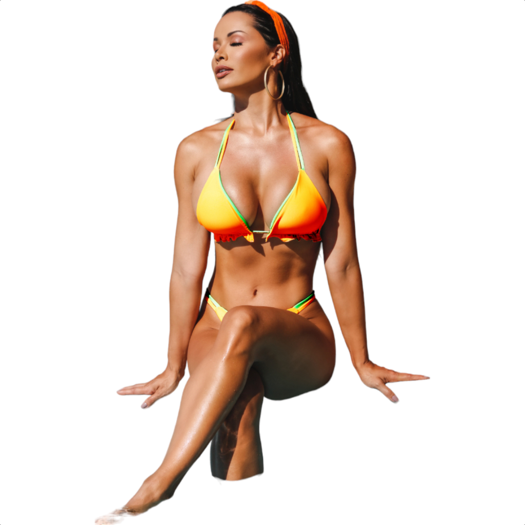 Biquíni Cortininha Fio Dental Dupla Face Com Bojo Moda Praia Feminino Top Empina BumBum Tendência Neon Farm Gueixa Asa Delta Juvenil Calcinha Bikini Poliamida Conjunto Sem Varias Cores Promoção Biquini Hot Pants Argola Amarrar Biquine