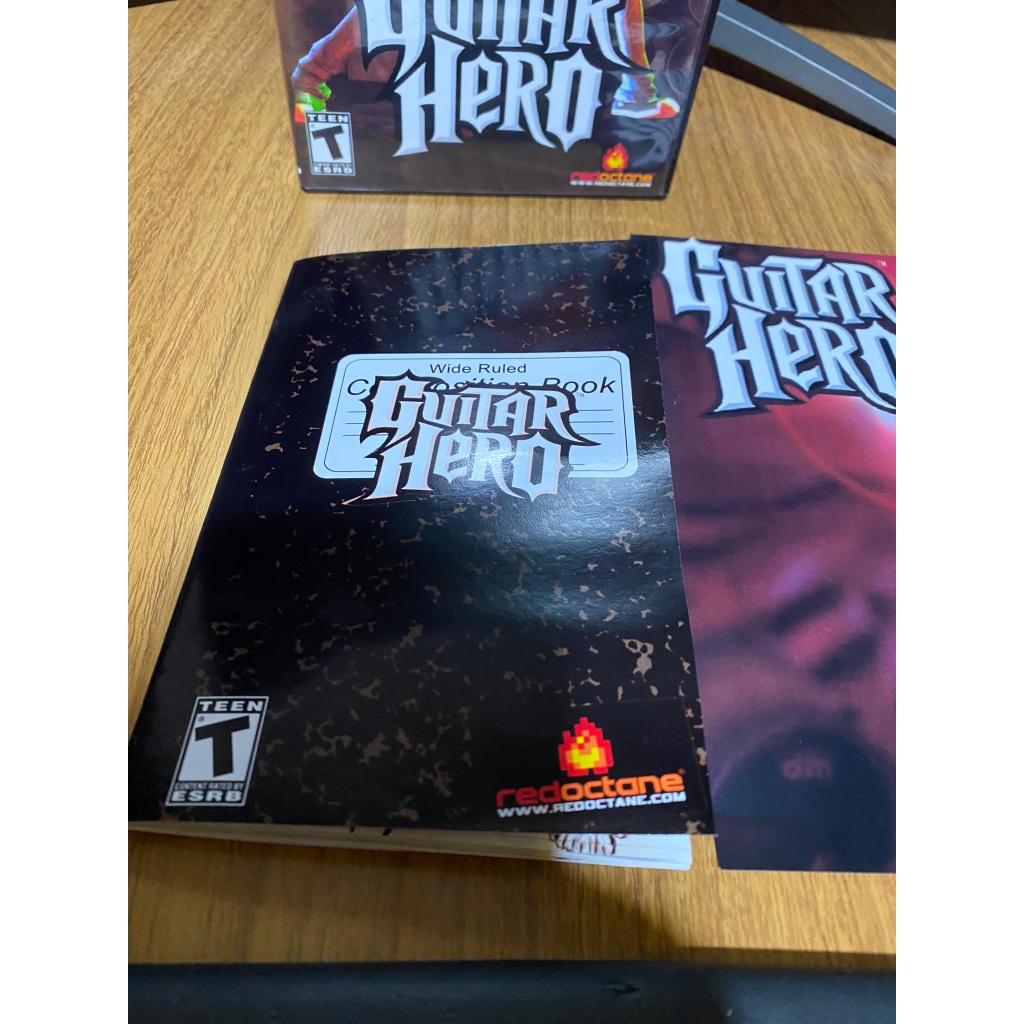 2 Manual do Guitar hero 1 e Guitar hero the 80's para PS2