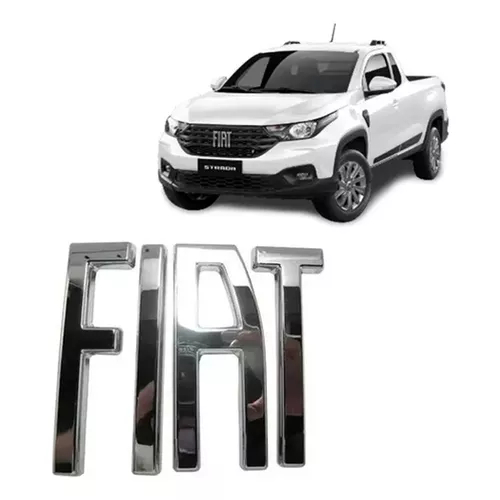 Emblema Grade Dianteiro Sigla Original Fiat Nova Strada 2021