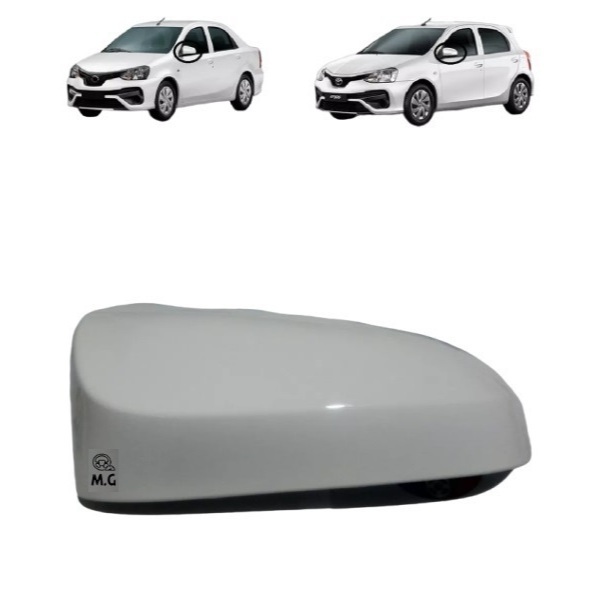 Capa Retrovisor Sem Pisca Original Etios Branco Esquerda ..