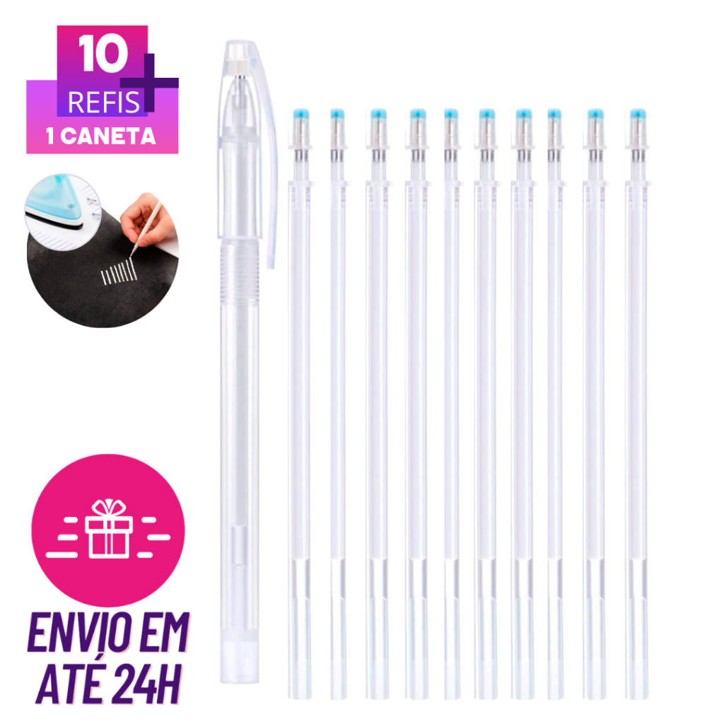 10  Refil Caneta Magica Apaga com Calor Fantasminha Branca em Oferta na Shopee