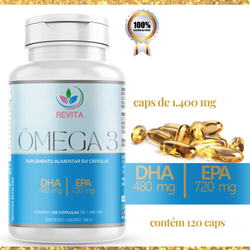 OMEGA 3 ALTO DHA 480 MG EPA 720 MG 120 CAPSULAS DE 1400 MG