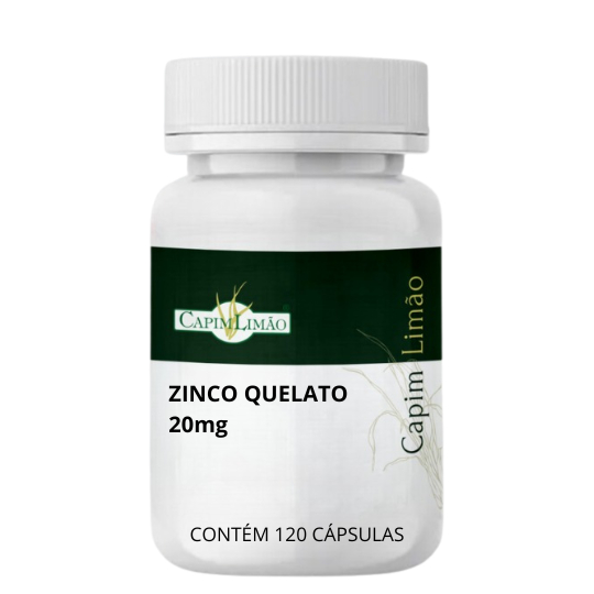 Zinco Quelato 20mg 120 Cápsulas