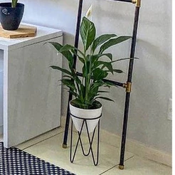 Kit vaso Autoirrigável Plantiê com suporte