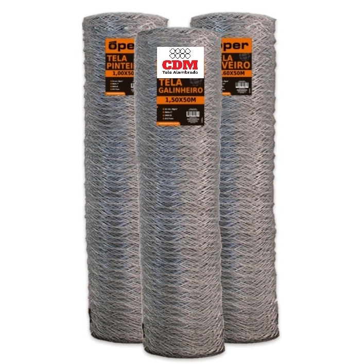 25 ou 30 Metros de Tela de Galinheiro Arame Galvanizado Fio 23 1,80 de Altura em Oferta na Shopee