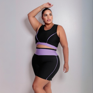 Conjunto Fitness Plus Size GG ao Exgg SUPLEX PREMIUM Academia feminino curves em Oferta na Shopee