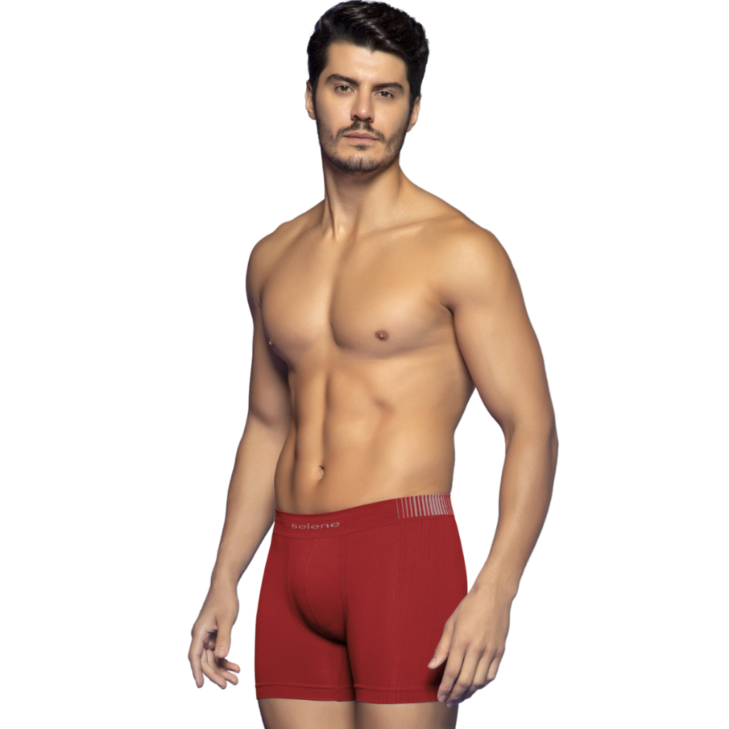 Kit 10 Cuecas Boxer Microfibra Sem Costura Cueca Box Adulto Masculino Selene