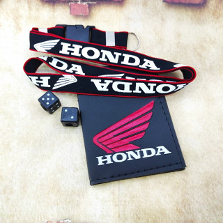 Honda Motos Cordão chaveiro Special + Porta Documentos Vermelho + Pinos de Pneu Dado Preto em Oferta na Shopee