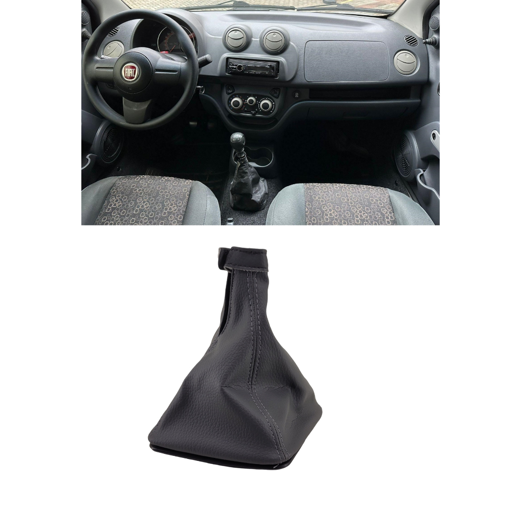 Coifa Alavanca Cambio Uno Vivace 2010 A 2014 com moldura em Oferta na Shopee