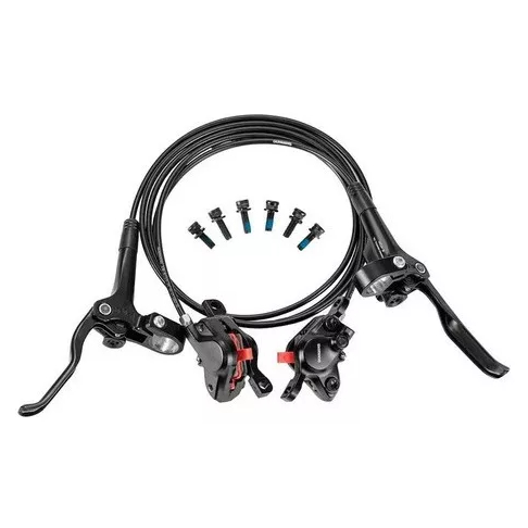 Conjunto De Freio A Disco Hidráulico Shimano Mt 200Dianteiro e Traseiro completo