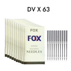 100 Agulhas DVx63 Galoneira Nº9/10/11/12/14/16/18 Maquina Costura Industrial FOX/FLYING TIGER