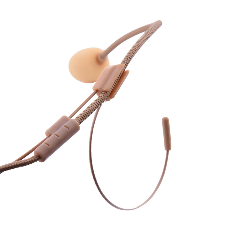 Microfone Auricular Mono P2 - Nude - NÃO FUNCIONA EM CELULAR / MESA DE SOM /PC / NOTEBOOK - detalhe