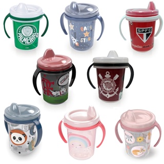 Copo Infantil Com Alça Removível Estampa Diversas Transição - Plasútil em Oferta na Shopee