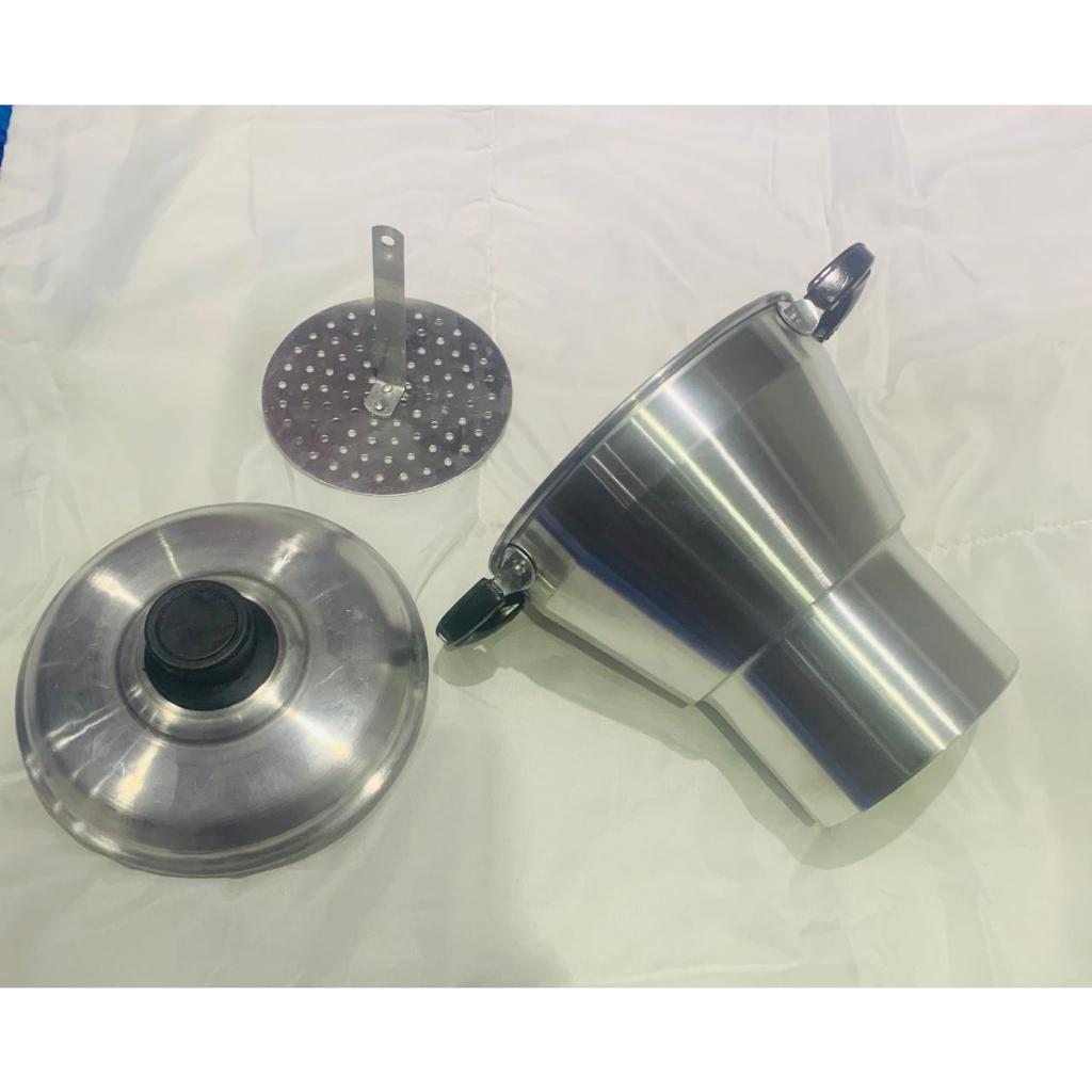 Cuscuzeiro Alumínio 16cm Profissional | Panela de Cuscuz Nordestino Vapor Cozinha Completo