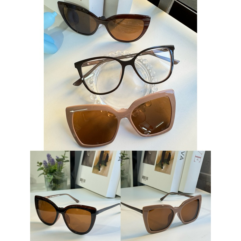 Armação de óculos Clipon 3 Em 1 Feminino Modelo de Acetato / Novo Surreal de Linda / Lente polarizado Proteção UV 8711