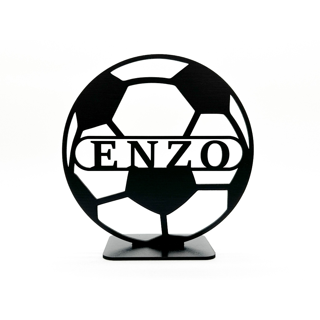 Kit Centro De Mesa Futebol Em Mdf Lembrancinha nome personalizado Corte a laser