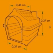 Casa Pet Numero 3 - Casinha Cachorro Plástica Desmontável - Mec Pet varias cores