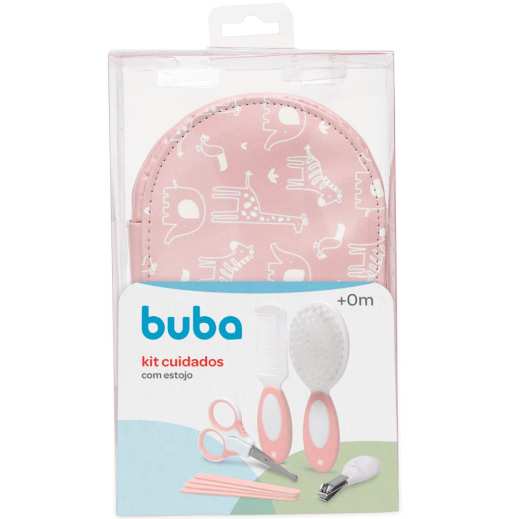 Kit de Cuidados com Estojo - Buba - Rosa