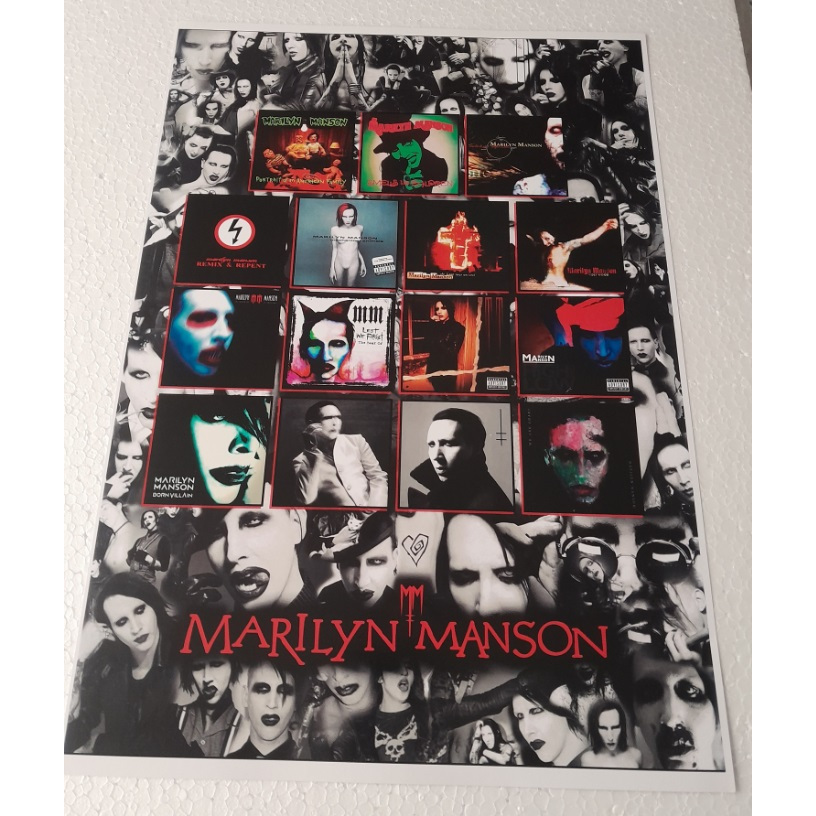 Marilyn Manson  poster cartaz musica discografia rock Antichrist Superstar imagem Marilyn Manson