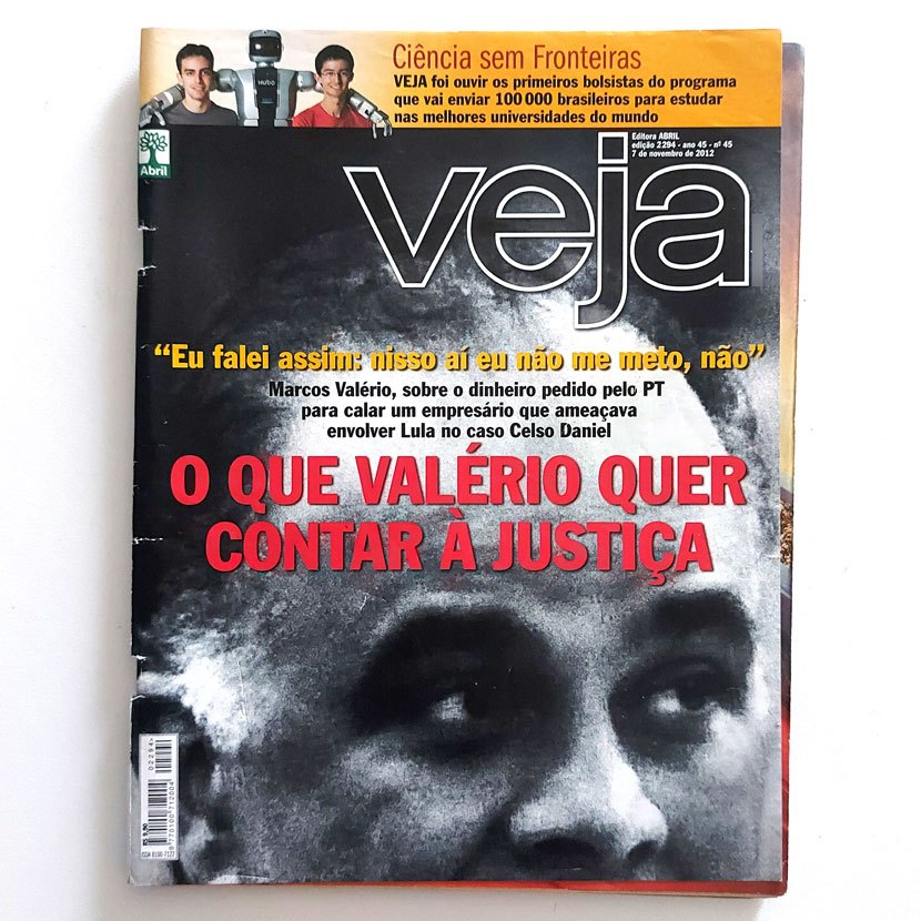 Revista Veja 2294 7/11/2012 Marcos Valério Caso Celso Daniel