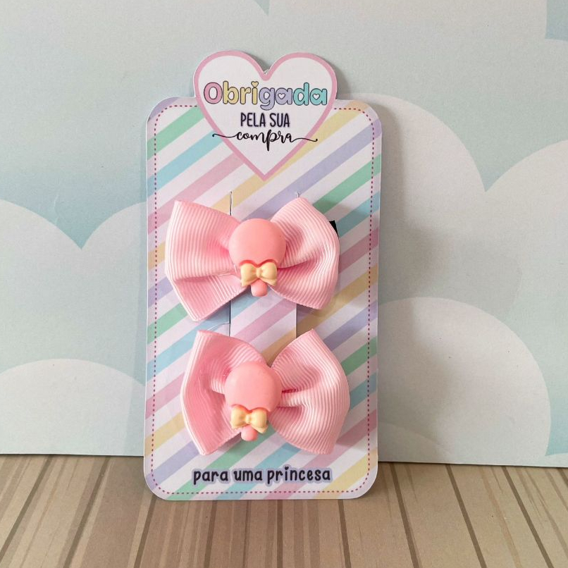 50 tags para laço/bico de pato/hair clips em Oferta na Shopee
