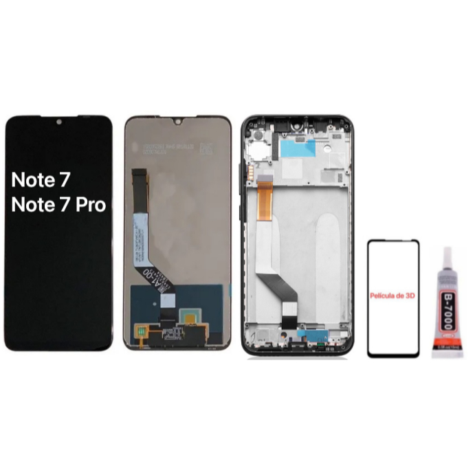 Tela Touch Display Frontal Lcd Compatível Xiaomi Redmi Note 7 Note 7 Pro m1901f7g A Pronta Entrega