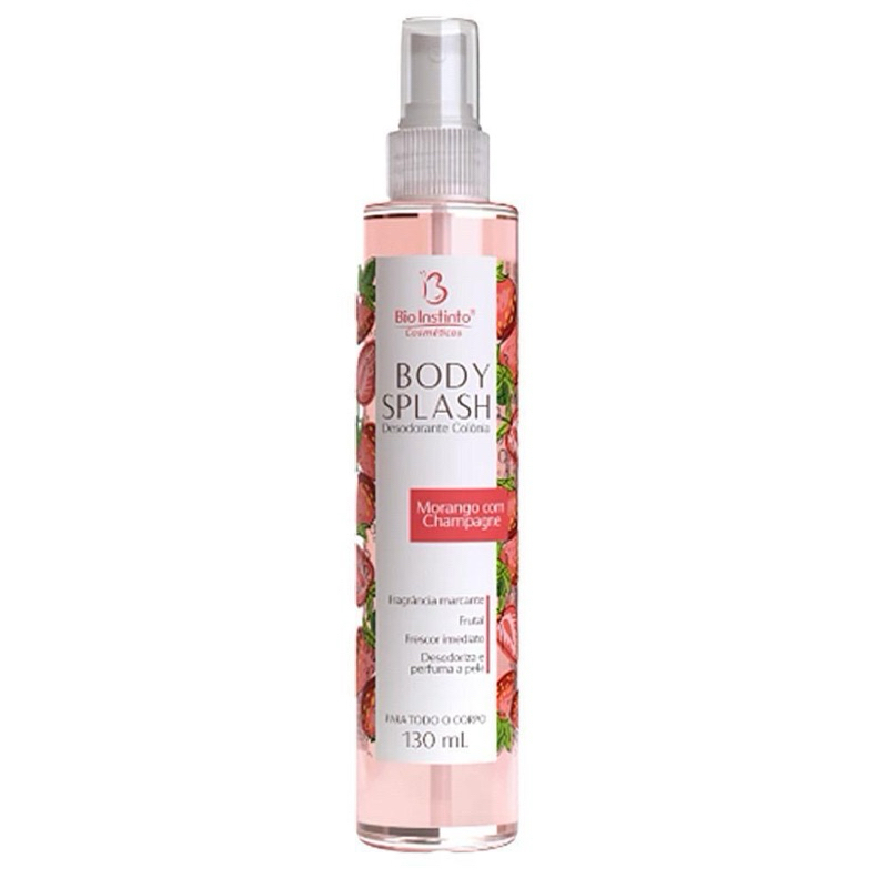 2 Un Perfume Corporal Body Splash desodorante colônia Bio instinto Belle Rose Ameixa Vanilha Morango em Oferta na Shopee