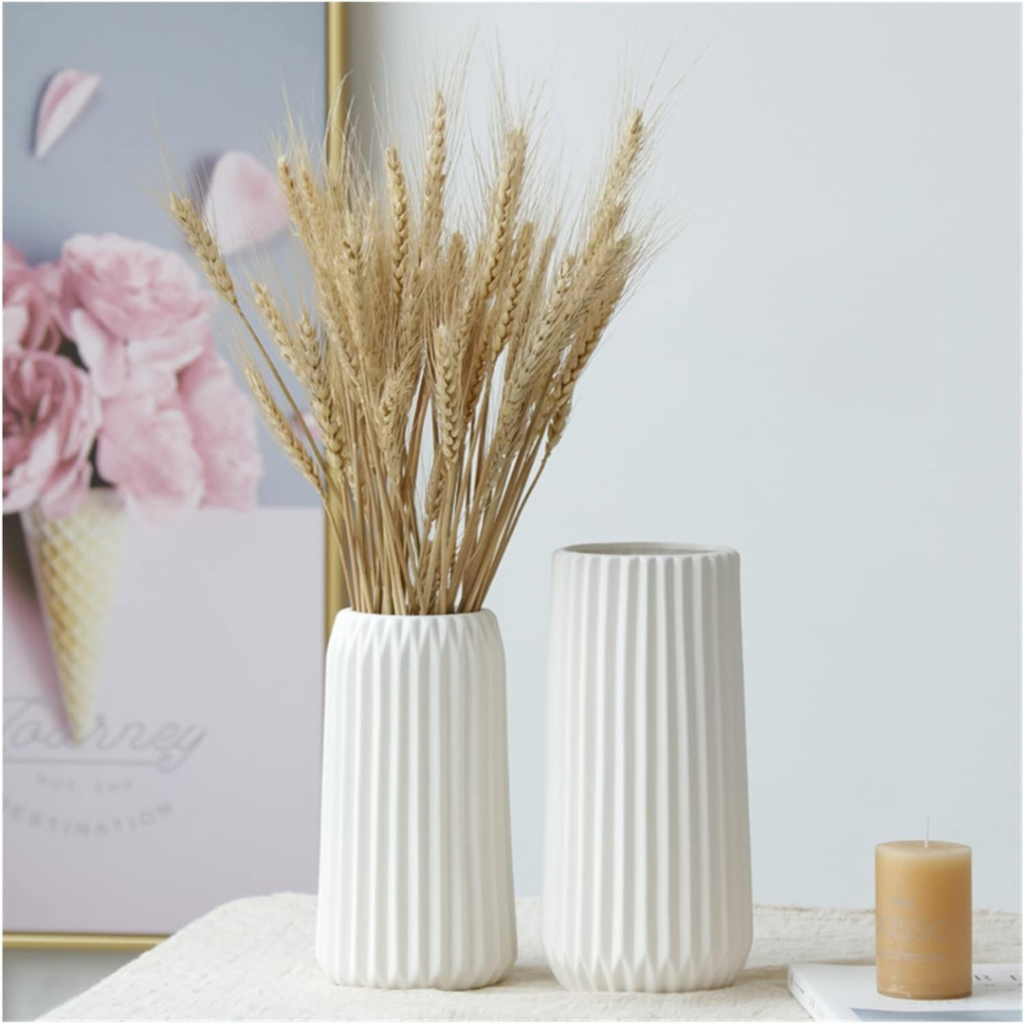 Vaso De GESSO para  Flores artificiais Decorativos  Moderna Casa Vasos Brancos Sala De Estar Decoração De Mesa Presentes em Oferta na Shopee