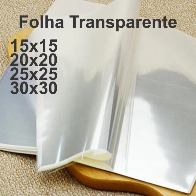 Folha celofane Folha Transparente Polipropileno 15x15 20x20 25x25 30x30 1 kg Uso Geral Doces Velas Sabonete em Oferta na Shopee