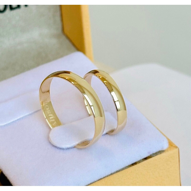 Par Aliança OURO 3mm 18k banhada / Aliança Casamento Noivado