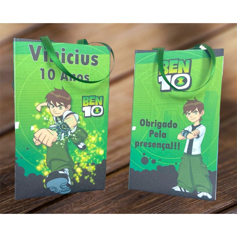 Sacolinha personalizada Bem 10 15 unidades