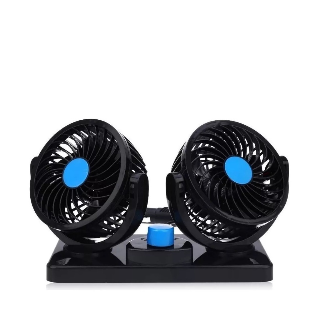 Ventilador Automotivo Duplo Com Ajuste P/ Carro Caminhão 12v