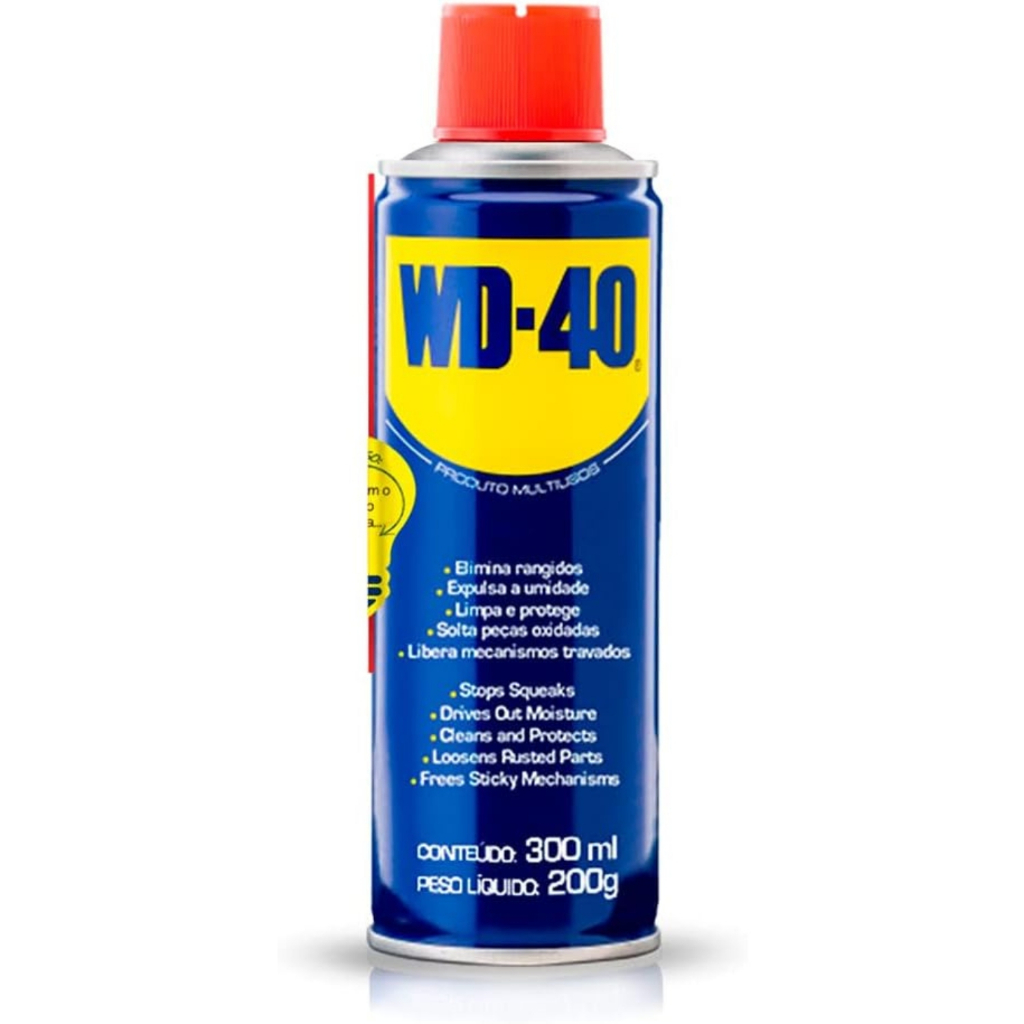 Óleo Lubrificante Desengripante WD-40 Multiuso 300ml Spray Aerosol Original