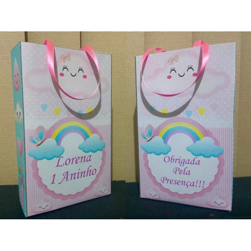 Sacolinha personalizada Chuva de Benção 15 unidades