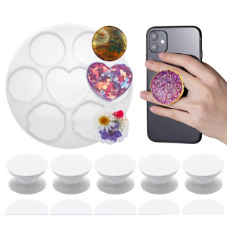 Molde de Silicone / Pop Socket e Porta Crachá / Molde para Resina em Oferta na Shopee