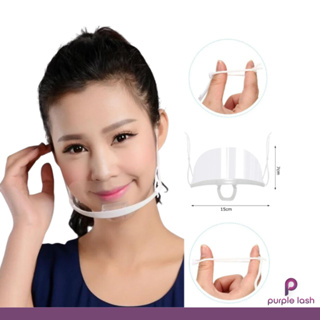 10/20/30un Máscara Acrílica Transparente para Estética e Maquiagem Reutilizável em Oferta na Shopee