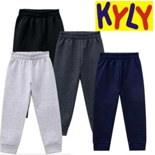 Kit de 4 peças moletom kyly infantil moleton flanelado com punho em Oferta na Shopee