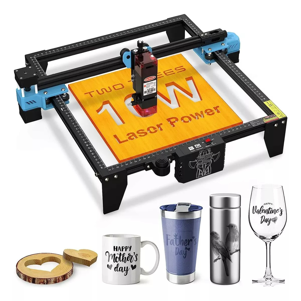 Impressora Gravadora Corte Cnc Laser 80w Tts-10 Pro TwoTrees 110v/220v Máquina de Gravação a Laser