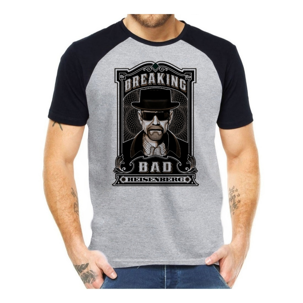 Camiseta Camisa Breaking Bad Heisenberg Walter White Série anime filme nerd