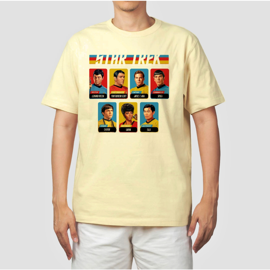 Camiseta Camisa Star Trek Spock Picard Uhura Uss Enterprise série filme anime