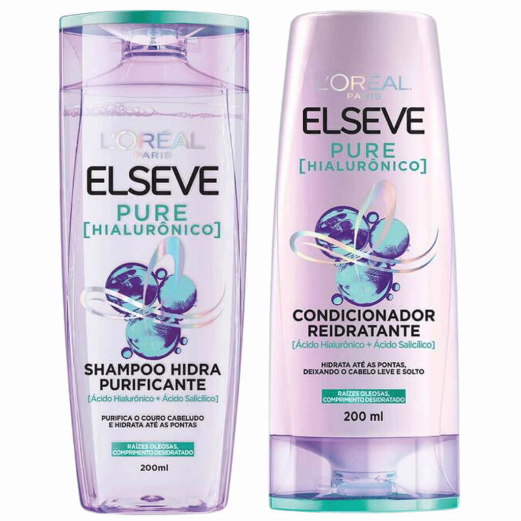 Kit Shampoo e Condicionador Pure Hialurônico Elseve L'Oreal Paris