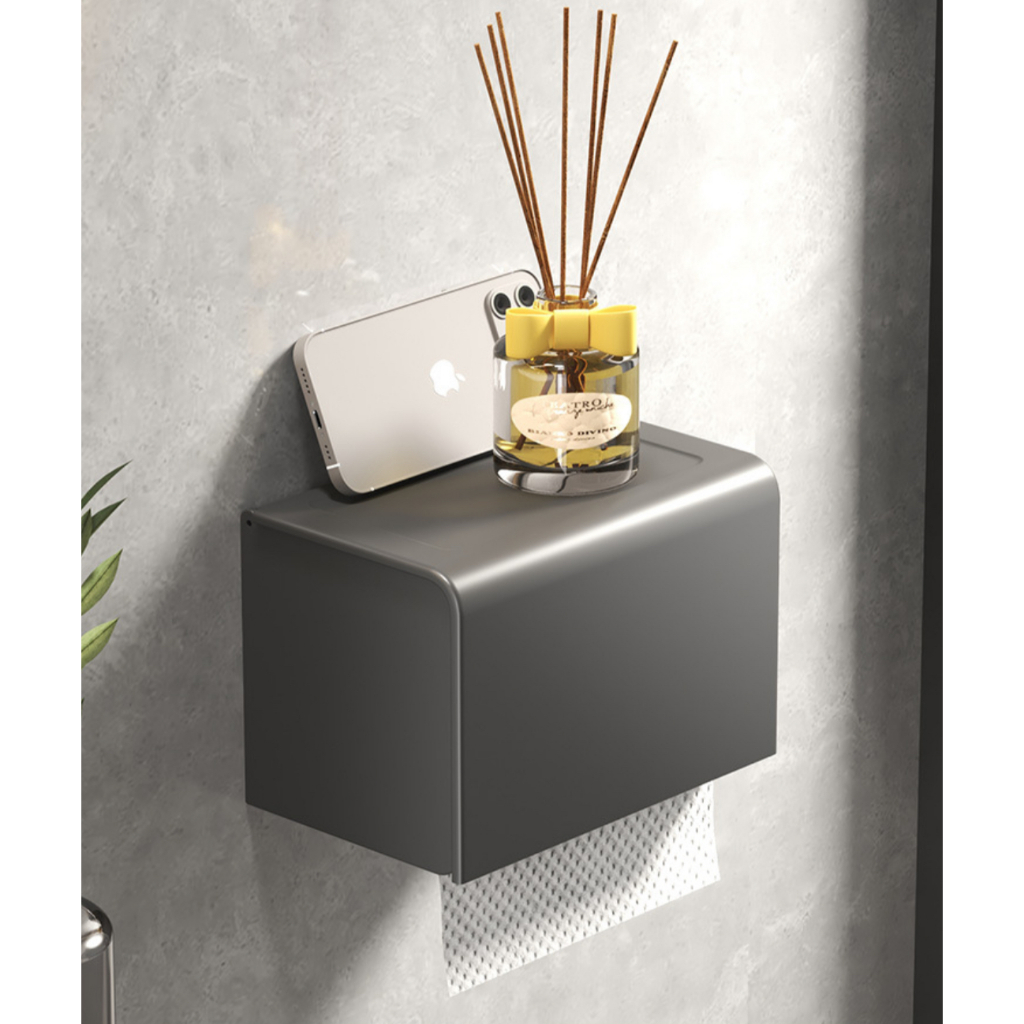 Suporte de papel higiênico e lenço, Papel Higiênico De Metal Inox Luxo